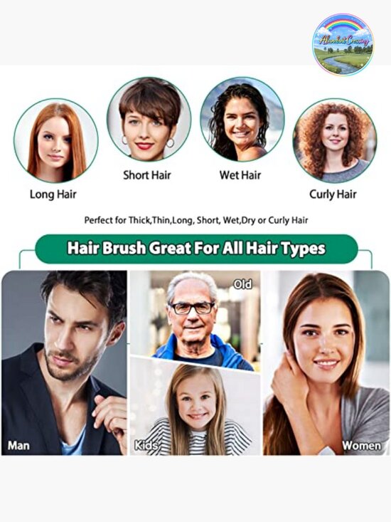 5 Bamboo Anti-Static Hair Combs Set: Wide Tooth, Rat Tail, Fine Tooth for main image 4